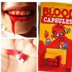 Blutkapseln zum kauen Blut Kapsel Halloween Gruselpartys Zombie Blut Filmblut