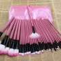 Profi Kosmetik Makeup-Pinsel-Set Case Pink Makeup Pinselset