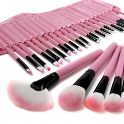 32-teiliges Profi Kosmetik Makeup-Pinsel-Set Case Pink Makeup Pinselset Geschenk