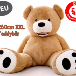 Gigantischer XXL Teddybär XXXL Bär Plüschtier Kuscheltier hellbraune Farbe
