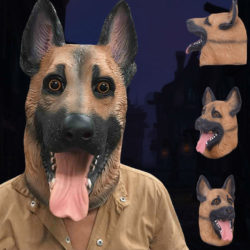 Hund Maske Schärferhund Tiermaske