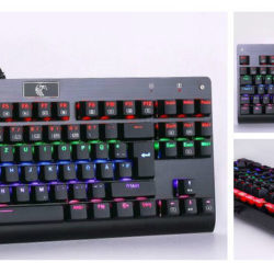 Mechanische RGB LED QWERTZ Tastatur - Perfekt zum Gamen und Schreiben!