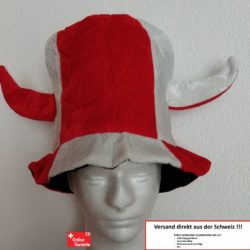 Hörner Hut in Rot und Weiss