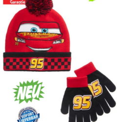 Disney Cars Lightning McQueen 2 tlg. Set mit Mütze und Handschuhen