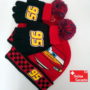 Cars Lightning McQueen Rennauto Beanie und Handschuhe