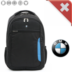 Neuer stylischer BMW Fan Rucksack in schwarzer Farbe