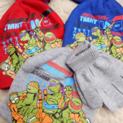 Turtles Mütze + Handschuhe im Set