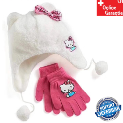 Herziges Hello Kitty Fan Set mit Mütze & Handschuhen