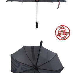 Zum Verkauf steht der abgebildete Porsche Regenschirm.