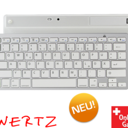 Die kabellose deutschsprachige QWERTZ Bluetooth Tastatur ist das perfekte Zubehör für jeden PC, MAC, Tablet-PC und jedes Smartphone - egal, ob für Mac iOS, Google Android oder Microsoft Windows.