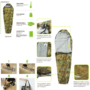 Camouflage Schlafsack ob Camping, Konzerte, Strände, Berge, Wälder, Dschungel - überall und immer dabei!