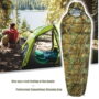 Kuschelig warmer Schlafsack, ideal für Camping, Outdoor, Angeln, Freizeit, Trucker, Ranger, Jäger und Festivals...