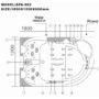 Indoor Whirlpool 062 L&R Dimensionen
