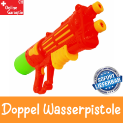 Super für den Sommer eine XXL Wasserpistole / Wassergewehr mit Doppelstrahl