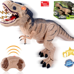 Der spektakuläre ferngesteuerte Tyrannosaurus Rex mit Lauffunktion sowie spektakulären Licht- und Soundeffekten wird dich und deine Freunde begeistern.