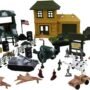 303 militärische Accessoires und Spielzeugfiguren