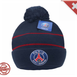 Die Paris St. Germain Mütze mit Bommel ist sehr weich und angenehm zu tragen. PSG Beanie.