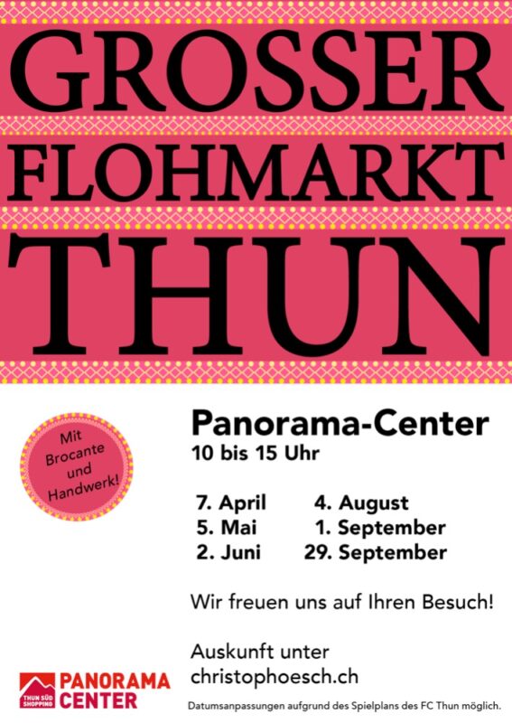 05.05.2024 10:00-15:00 Grosser Flohmarkt Thun