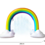 Grosser Regenbogen Sprinkler Tunnel für garantierten Wasserspass.