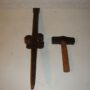 Alter Dengelstock 47cm mit Hammer 2