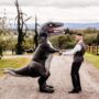 Einzigartigees Dino Velociraptor Kostüm