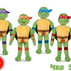 Die Turtles Plüsch Figuren ca. 22cm bestehen aus weichem, angenehmem Material und sind besonders knuddelig.
