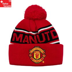 Manchester United Mütze mit Bommel Manu Fanartikel