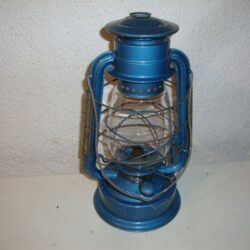 Alte Stumlaterne blau 31cm   1