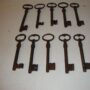 Lot alte Schlüssel 10 Stück 10-12cm  1