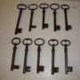 Lot alte Schlüssel 10 Stück 10-12cm   3