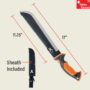 Diese robuste Machete aus der Bear Grylls Kollektion vereint Kraft und Vielseitigkeit.