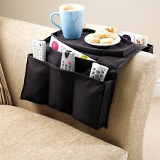 Fernbedienungshalter Sofa Couch Ablage Tablet Organizer 6 Taschen Abstelltisch