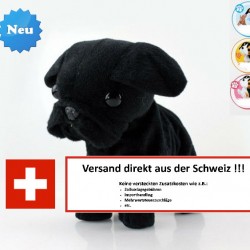 Süsser Elektrischer Plüsch Mops Hund Süss Kinder Kids Geschenk