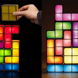 Schreibtischlampenskulptur LED Tetris Lampe Nachttisch NEUHEIT Geschenk