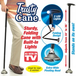 Gehstock mit LED Licht Trusty Cane Rentner Geh Stock Neuheit TV Hit