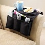 Fernbedienungshalter Sofa Couch Ablage Tablet Organizer 6 Taschen Abstelltisch